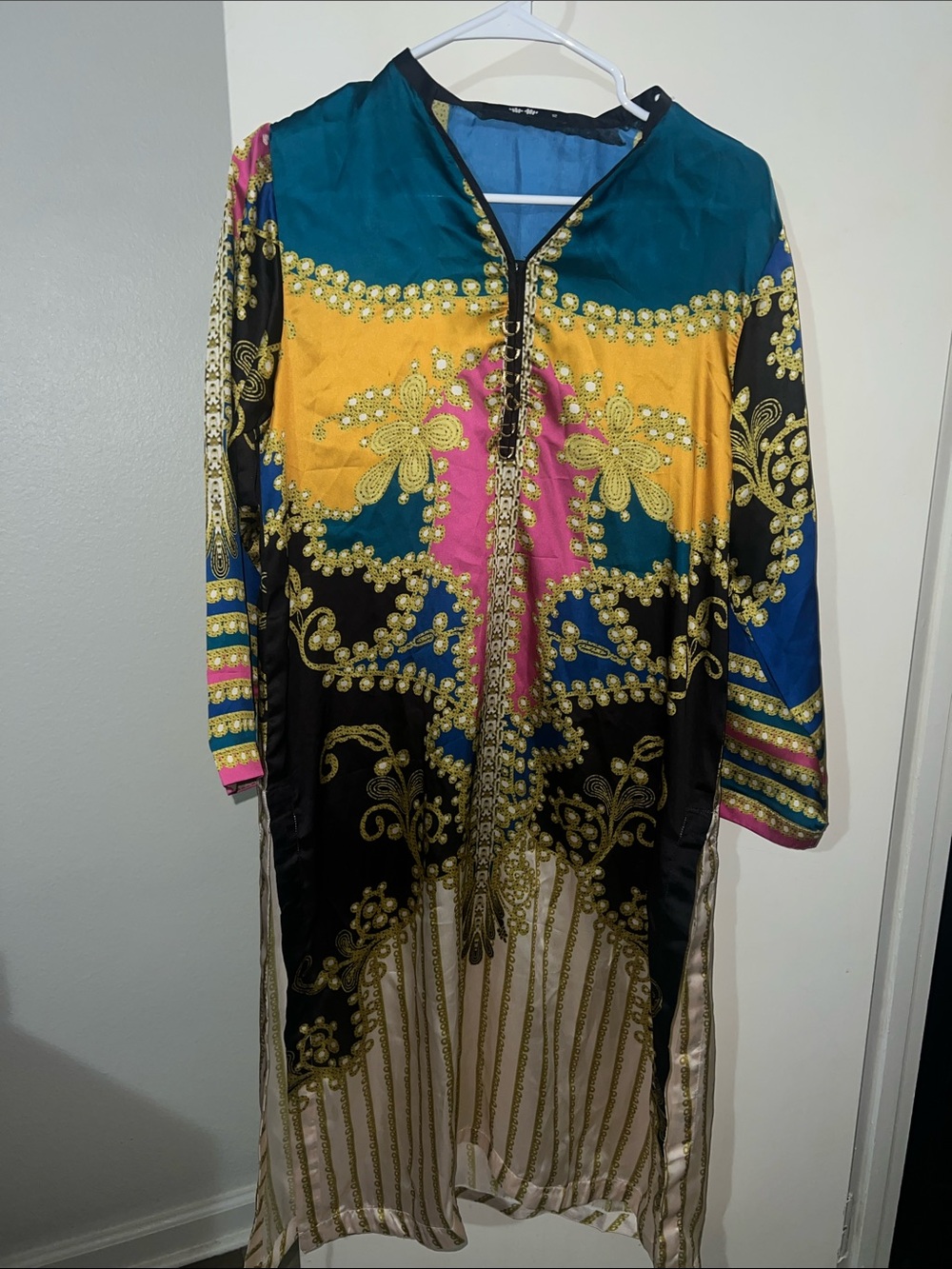 Khaadi Women's Multicolor Printed Long Shirt
